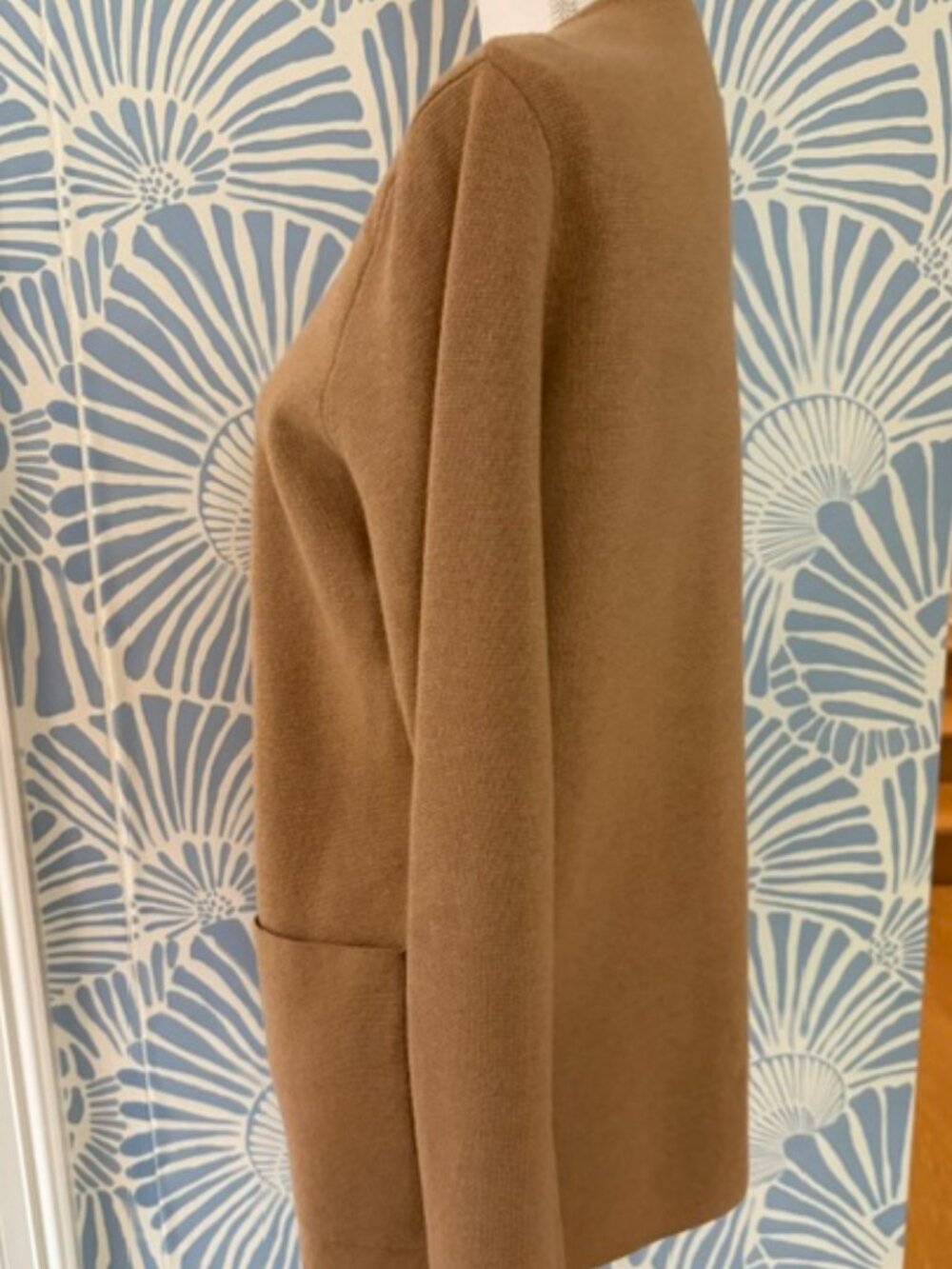 JCrew Camel Gisele Vneck Sweater Blazer Size Small - Picture 6 of 7